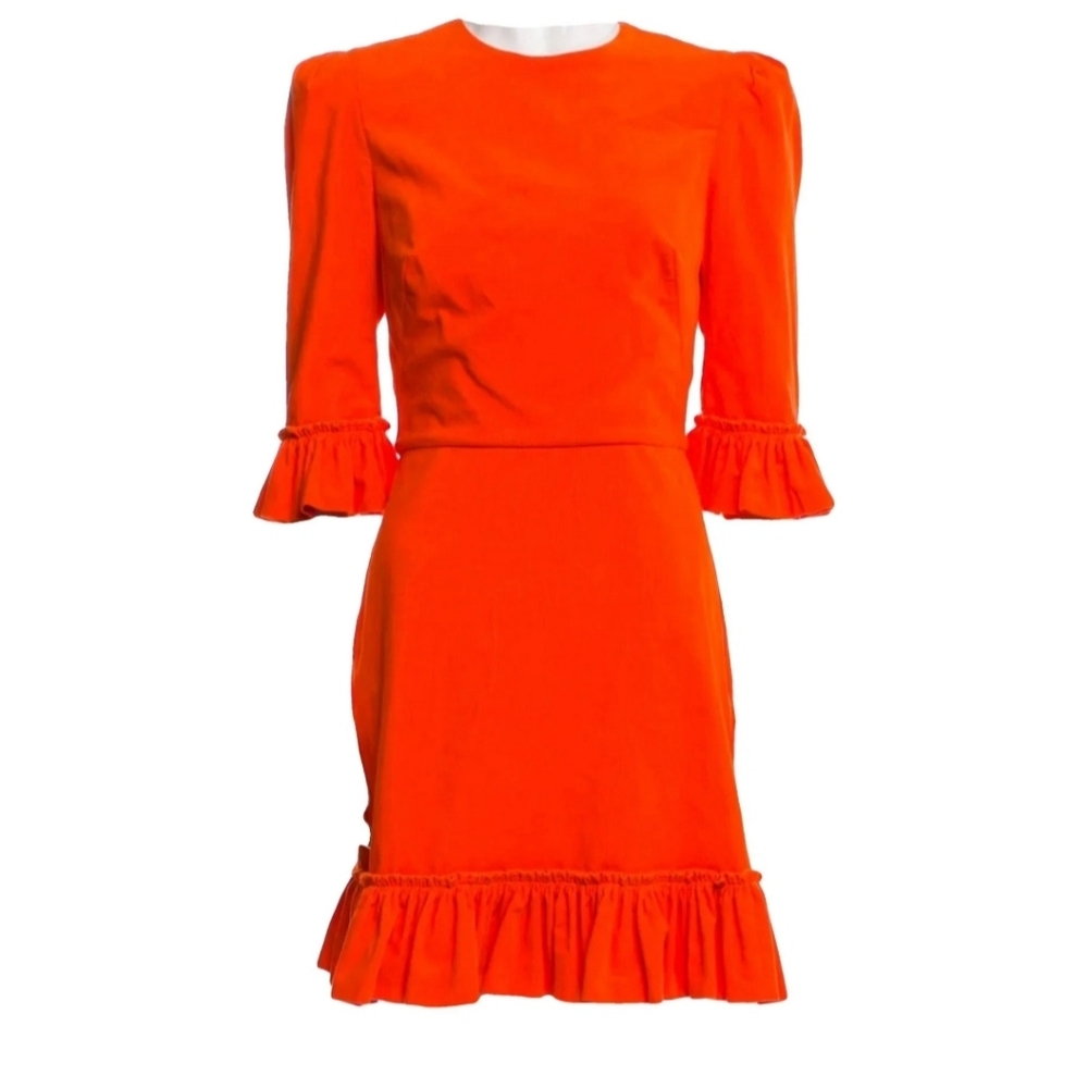 The Vampire's Wife Orange Corduroy Dress